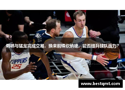 鹈鹕与猛龙完成交易，换来前锋坎纳德，能否提升球队战力？